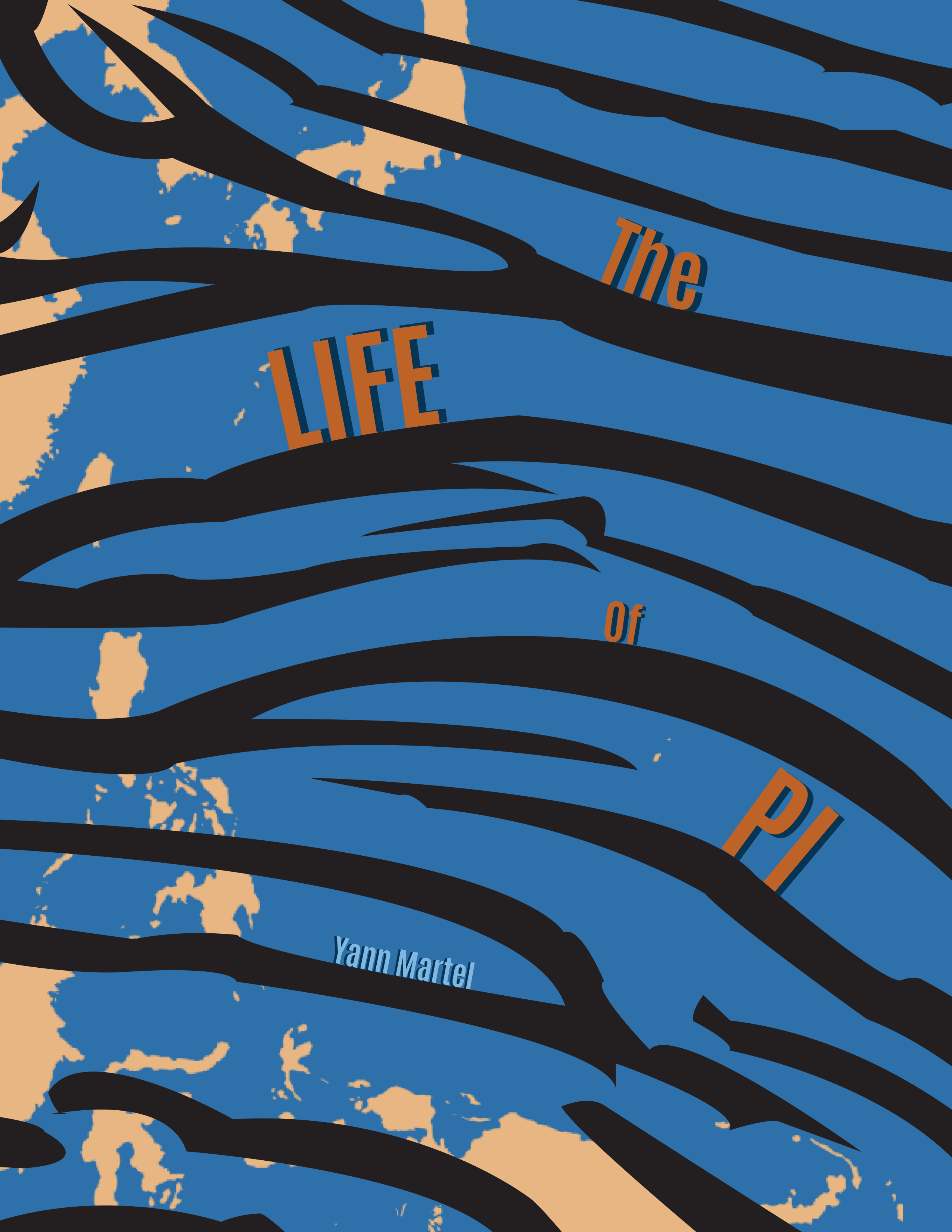 Graphic Design Book Cover Project Life of Pi Book Cover Redesign